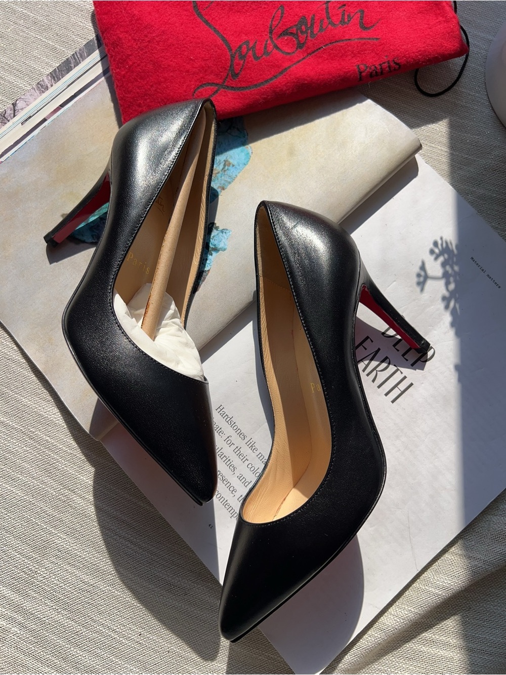 Christian Louboutin Pigalle 85 Nappa Shiny Nappa Pumps Black New